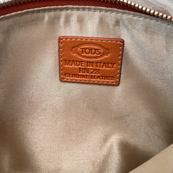 Tod’s Orange Leather Mini Handbag - Picture 5 of 15